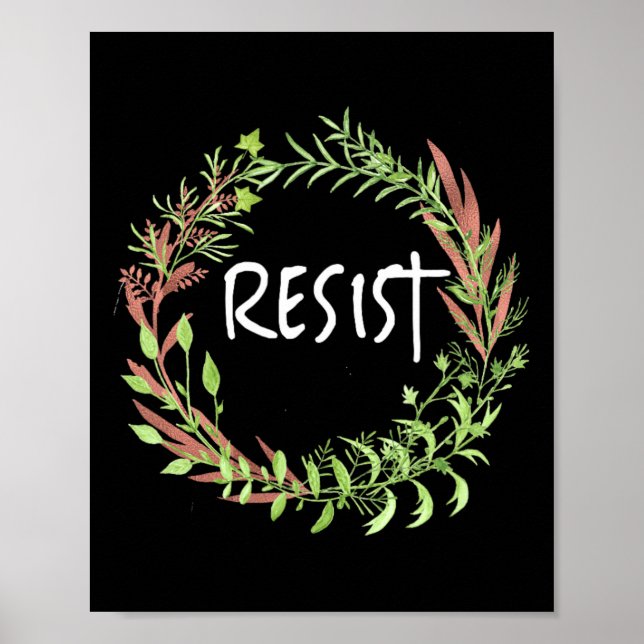 Niedliche Flora - Resist Poster (Vorne)