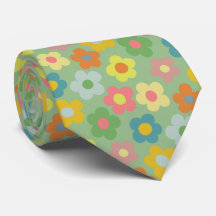 Niedliche Flora Wiadow Pattern Neck Tie