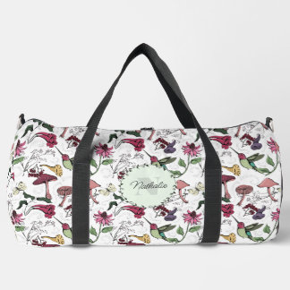 Niedliche Floral Hummingbird Nature Sports Fitness Duffle Bag