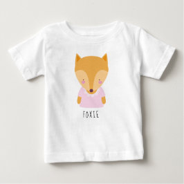 Niedliche Fox-Illustration - Anpassbar Baby T-shirt