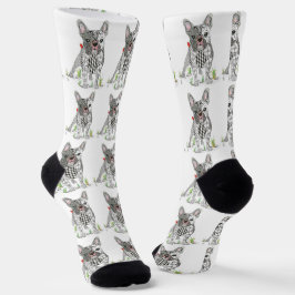Niedliche Französisch+Bulldog-Nachhaltige Socken