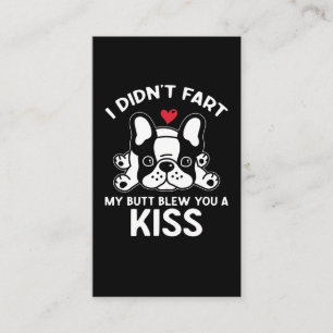 Niedliche französische Bulldog-Eigentümerin Fren Visitenkarte