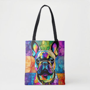 Niedliche französische Bulldog "Frenchie" Farbenfr