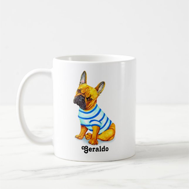 Niedliche französische Bulldog-Puppy-Coffee-Tasse Kaffeetasse (Links)