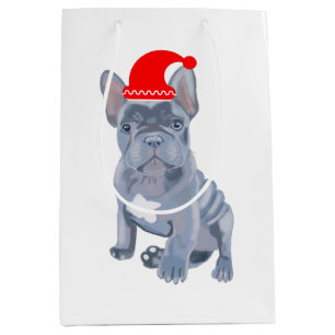 Niedliche französische Bulldog-Welpe-Medium-Gesche Mittlere Geschenktüte