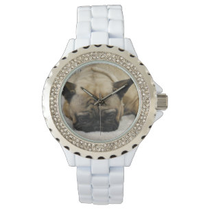 Niedliche französische Bulldogge Armbanduhr