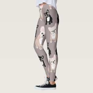 Niedliche französische Bulldoggen-Welpen Leggings