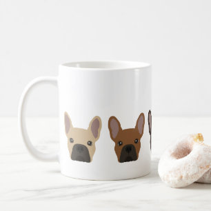 Niedliche französische Bulldogstellen Kaffeetasse