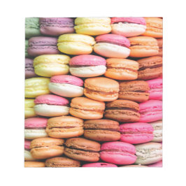 Niedliche französische Macaron-Cookies Notizblock