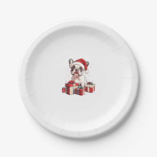 Niedliche Französische Weihnachtsmannmütze Funny C Pappteller