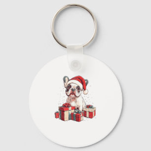 Niedliche Französische Weihnachtsmannmütze Funny C Schlüsselanhänger