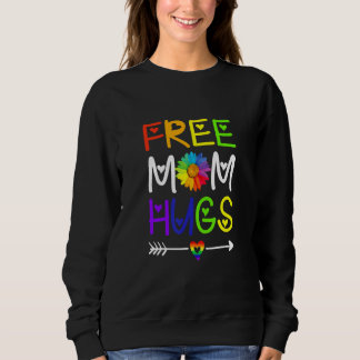 Niedliche Freie Mama Hugs Daisy Rainbow Herzblut P Sweatshirt