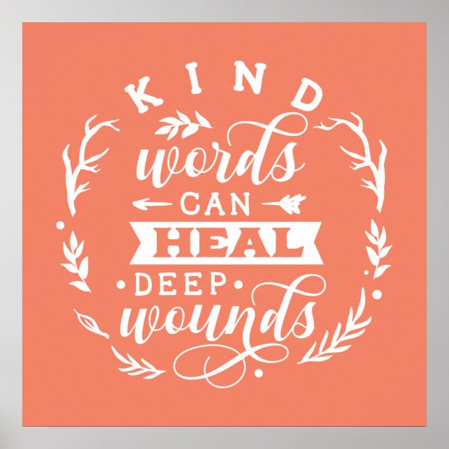 niedliche Freundlichkeit inspirierende Wortart Pos Poster (Vorne)