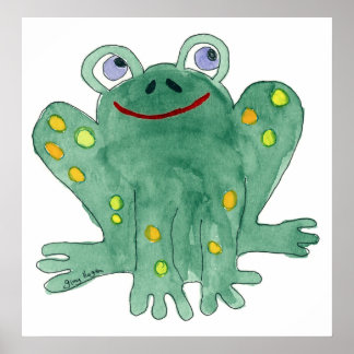 Niedliche Frog-Poster & -Prints Poster