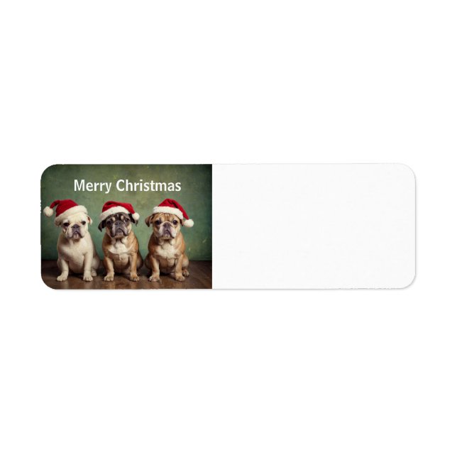Niedliche frohe Weihnachtshunde (Vorne)