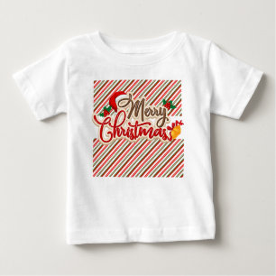 Niedliche fröhliche Weihnachten, Weihnachtsmänner Baby T-shirt