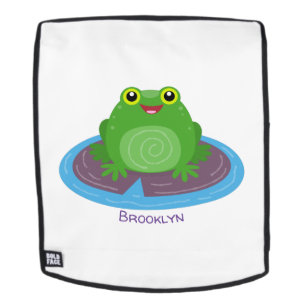 Niedliche Frosch-Cartoon-Abbildung Rucksack