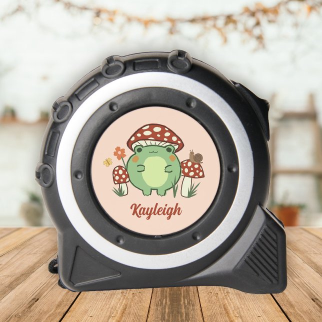 Niedliche Frosch- und Pilzmädchen Name Maßband (Von Creator hochgeladen)