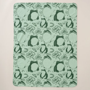 Niedliche Froschblanket - Sad Frogs - Vintag Japan Sherpadecke