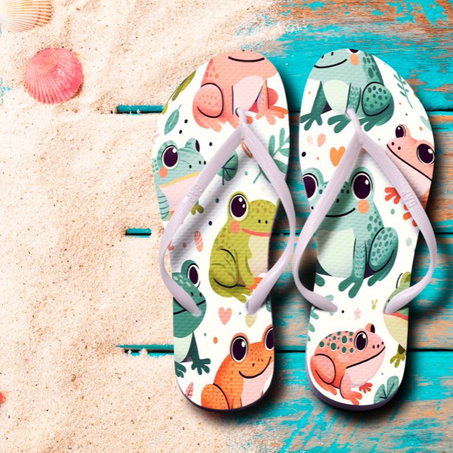 Niedliche Frösche Flip Flops (Von Creator hochgeladen)