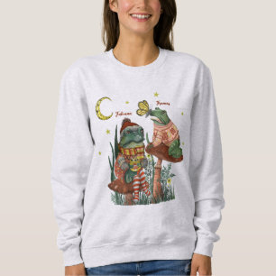 Niedliche Froschfreunde im Mushroom Weihnachtsschw Sweatshirt