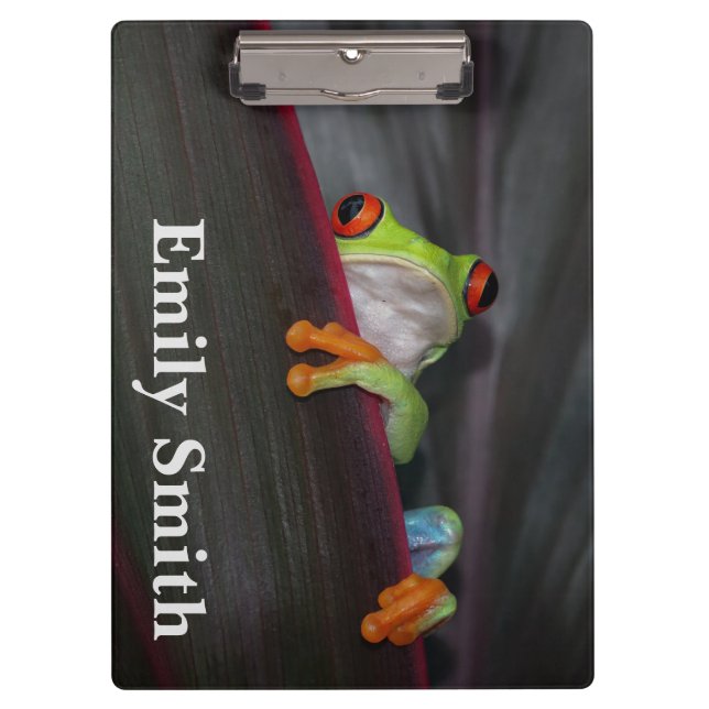 Niedliche Froschklammer Klemmbrett (Vorderseite)