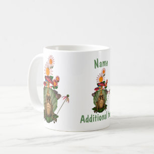 Niedliche Froschprinzessin auf Throne Personalisie Kaffeetasse