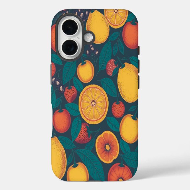 Niedliche Fruchtmuster - Fun Summer Design Case-Mate iPhone Hülle (Rückseite)