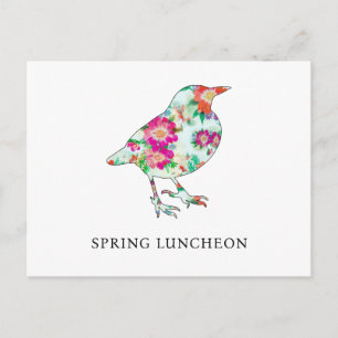 Niedliche Frühlings-Lunch-Einladung Postkarte