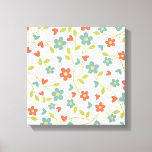 Niedliche Frühlingsblumen Canvas drucken Leinwanddruck
