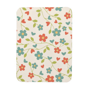 Niedliche Frühlingsblumen Magnet