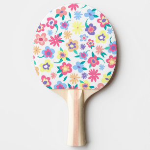 Niedliche Frühlingsblüten Muster Schüssel Tischtennis Schläger