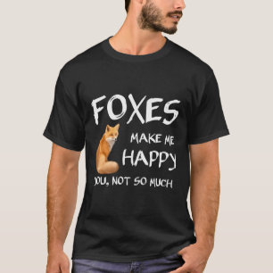 Niedliche Füchse machen mich glücklich, lange Schl T-Shirt