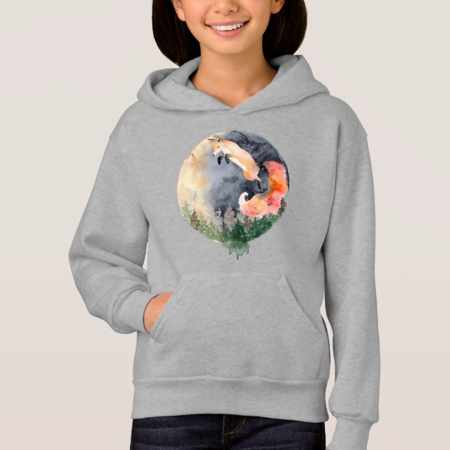 niedliche Fuchstierliebhaber Hoodie (Vorderseite)