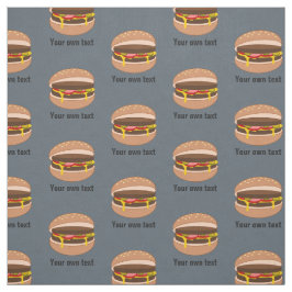 Niedliche Fun Burgers Muster, eigene Texte und Far Stoff