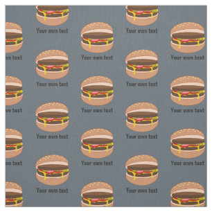 Niedliche Fun Burgers Muster, eigene Texte und Far Stoff
