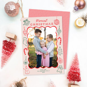 Niedliche Fun Doodles Ein Foto Weihnachten