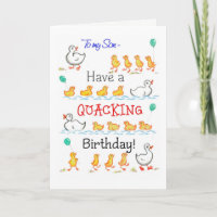 Niedliche Fun Ducklings Quacking Geburtstag, für S