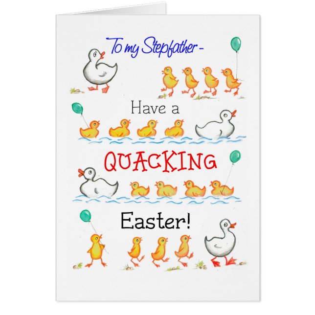 Niedliche Fun Ducklings Quacking Oster für Stepfat (Vorne)