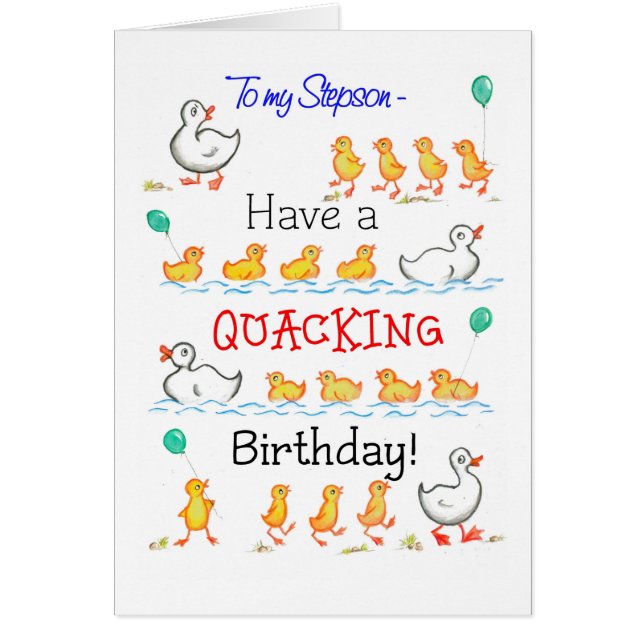 Niedliche Fun Ducklings zum Geburtstag quacking, f (Vorne)