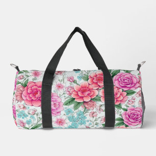 Niedliche Fun Girl Vintag Floral Muster Duffel Bag Duffle Bag