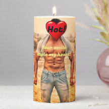 Niedliche Fun Lächeln Herzklopfkerze