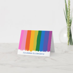 Niedliche Fun Rainbow Stripes Personalisiert