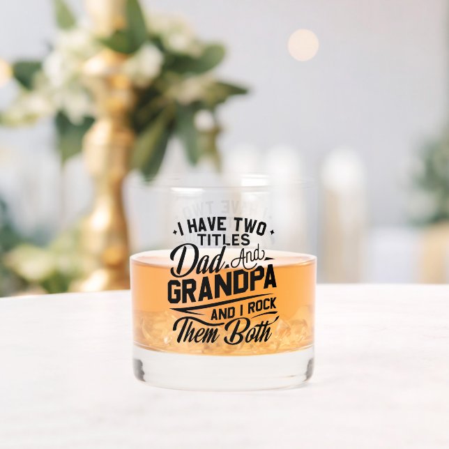 Niedliche Fun Retro Typografie Vater Opa Geschenk Whiskyglas (Insitu (Hochzeit))