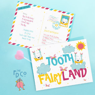 Niedliche Fun Tooth Fairyland, von der Zahnseilmüh Postkarte