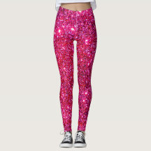 Niedliche funkelnd rosa Leggings-Mode-Trendy Spaß