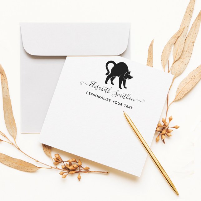 Niedliche Funny Animal Pet Cat Chic Persönliche St Mitteilungskarte (Von Creator hochgeladen)