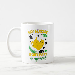 Niedliche Funny Cat Empowerment Botschaft starke F Kaffeetasse