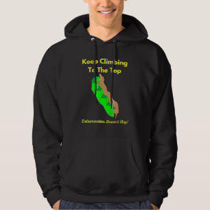 Niedliche Funny Dackel Behaltend Klettersteig auf  Hoodie