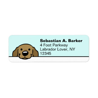 Niedliche Funny Dog Labrador Retriever Rücksendead